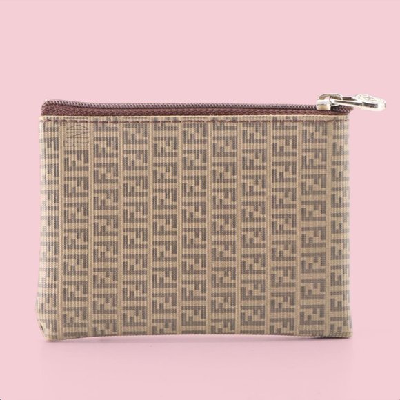 Fendi Vintage Coin Pouch in Zucchino Coated Canvas - Picture 2 of 3